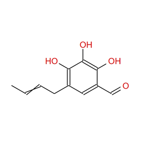 5-(2-丁烯基)-2,3,4-三羥基苯甲醛