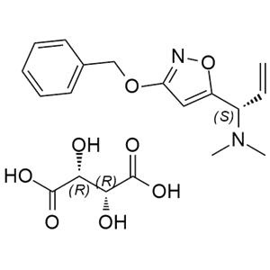 依拉環(huán)素雜質(zhì)1（酒石酸）,(S)-1-(3-(benzyloxy)isoxazol-5-yl)-N,N-dimethylprop-2-en-1-amine (2R,3R)-2,3-dihydroxysuccinate