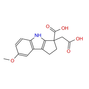 Cyclopent[b]indole-3-acetic acid, 3-carboxy-1,2,3,4-tetrahydro-7-methoxy-