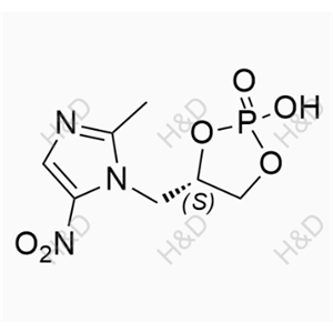 奧硝唑雜質29,(4S)-2-hydroxy-4-((2-methyl-5-nitro-1H-imidazol-1-yl)methyl)-1,3,2-dioxaphospholane 2-oxide