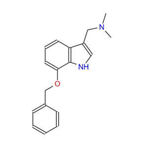 7-芐氧基-3-(二甲基氨甲基)吲哚