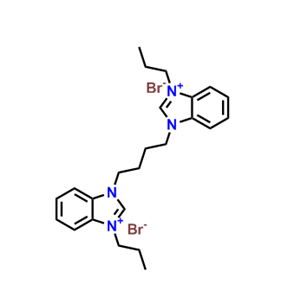 1,1-(丁烷-1,4-二基)雙(3-丙基-1H-苯并[d]咪唑-3-鎓)溴化物   2018344-08-4