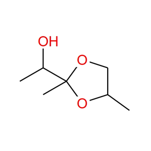 乙?；谆急伎s酮,1-(2,4-dimethyl-1,3-dioxolan-2-yl)ethanol