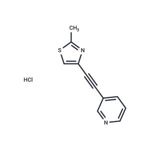 3-[2-(2-甲基-4-噻唑基)乙炔基]吡啶鹽酸鹽|T7515|TargetMol