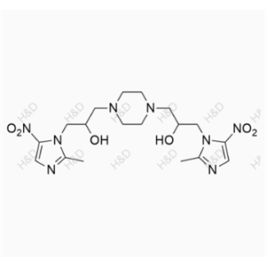 3,3'-(piperazine-1,4-diyl)bis(1-(2-methyl-5-nitro-1H-imidazol-1-yl)propan-2-ol)	吗啉硝唑杂质27