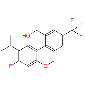 4'-氟-2'-甲氧基-5'-異丙基-4-三氟甲基-1,1'-聯(lián)苯-2-甲醇；875548-97-3
