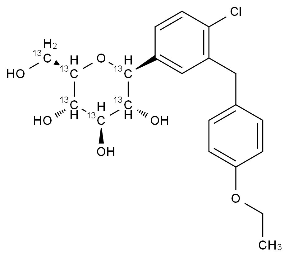 達(dá)格列凈-13C6,Dapagliflozin-13C6 (glucitol-13C6)