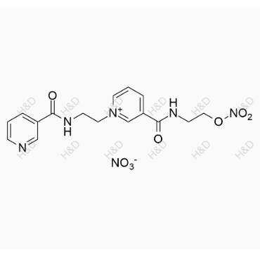 尼可地爾二聚體(硝酸鹽）,1-(2-(nicotinamido)ethyl)-3-((2-(nitrooxy)ethyl)carbamoyl)pyridin-1-ium nitrate