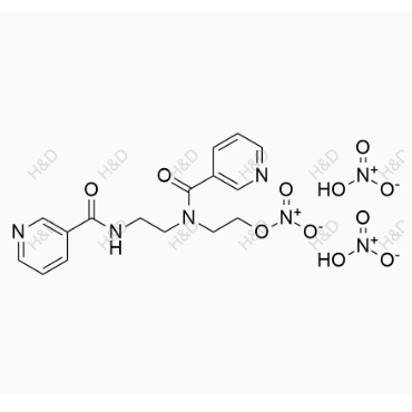 尼可地爾雜質(zhì)4,2-(N-(2-(nicotinamido)ethyl)nicotinamido)ethyl nitrate dinitrate