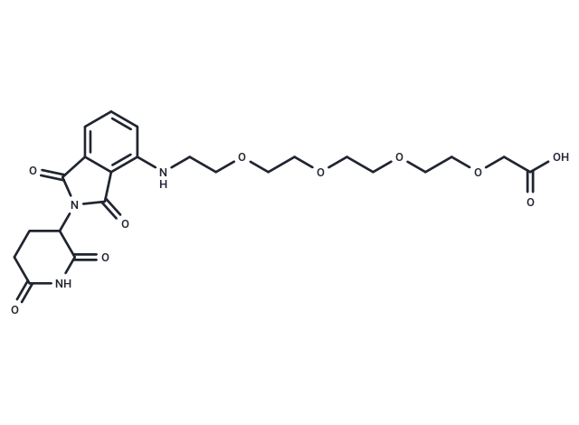 化合物Pomalidomide-PEG4-C-COOH,Pomalidomide-PEG4-C-COOH