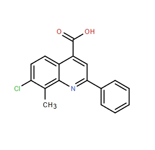 7-氯-8-甲基-2-苯基-喹啉-4-羧酸,7-CHLORO-8-METHYL-2-PHENYLQUINOLINE-4-CARBOXYLICACID