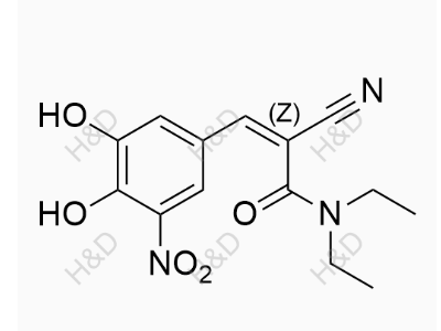 恩他卡朋EP雜質(zhì)A,(Z)-2-cyano-3-(3,4-dihydroxy-5-nitrophenyl)-N,N-diethylacrylamide