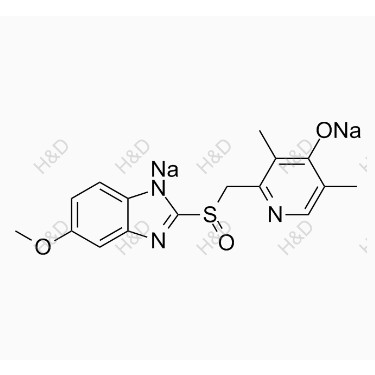 埃索美拉唑雜質(zhì)H215/01,sodium 2-(((3,5-dimethyl-4-oxidopyridin-2-yl)methyl)sulfinyl)-5-methoxybenzo[d]imidazol-1-ide