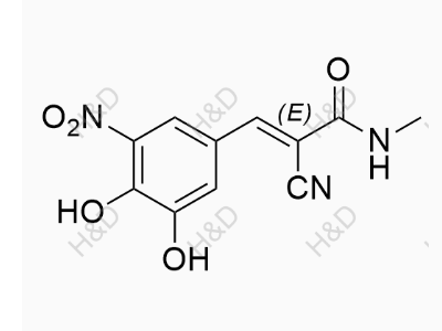 恩他卡朋EP雜質(zhì)G,(E)-2-cyano-3-(3,4-dihydroxy-5-nitrophenyl)-N-methylacrylamide