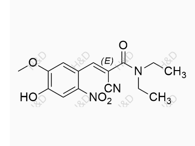 恩他卡朋EP雜質(zhì)12,(E)-2-cyano-N,N-diethyl-3-(4-hydroxy-5-methoxy-2-nitrophenyl)acrylamide