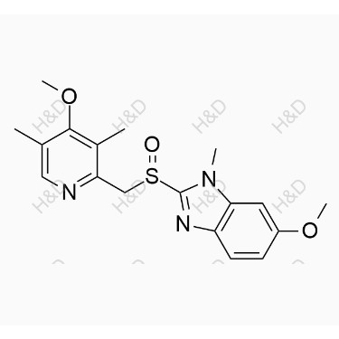 埃索美拉唑雜質(zhì)35,6-methoxy-2-(((4-methoxy-3,5-dimethylpyridin-2-yl)methyl)sulfinyl)-1-methyl-1H-benzo[d]imidazole