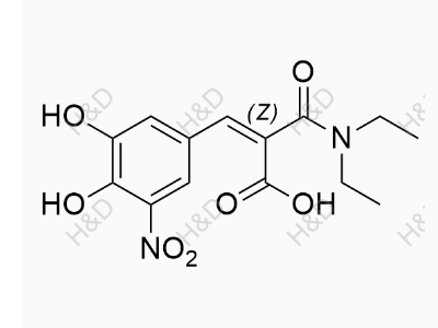 恩他卡朋EP杂质20,(Z)-2-(diethylcarbamoyl)-3-(3,4-dihydroxy-5-nitrophenyl)acrylic acid