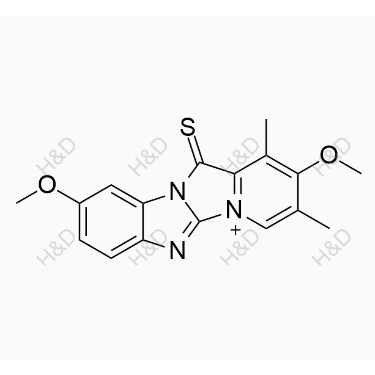 埃索美拉唑雜質(zhì)38,2,9-dimethoxy-1,3-dimethyl-12-thioxo-12H-benzo[4',5']imidazo[2',1':2,3]imidazo[1,5-a]pyridin-5-ium