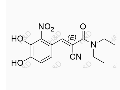 恩他卡朋EP雜質(zhì)24,(E)-2-cyano-3-(3,4-dihydroxy-2-nitrophenyl)-N,N-diethylacrylamide