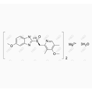 埃索美拉唑鎂三水合物,monomagnesium mono((S)-5-methoxy-2-(((4-methoxy-3,5-dimethylpyridin-2-yl)methyl)sulfinyl)benzo[d]imidazol-1-ide)