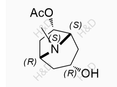 6-乙酰氧基托品醇醋酸鹽對應(yīng)異構(gòu)體,(1R,3R,5S,6S)-3-hydroxy-8-methyl-8-azabicyclo[3.2.1]octan-6-yl acetate