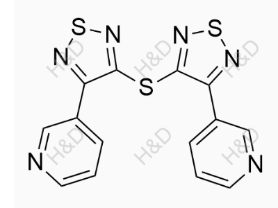 占諾美林雜質(zhì)3,bis(4-(pyridin-3-yl)-1,2,5-thiadiazol-3-yl)sulfane