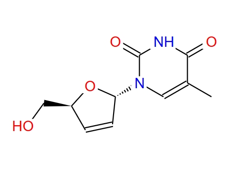 1-(2,3-二脫氧-a-D-甘油基-戊-2-烯呋喃基)胸腺嘧啶,1-(2,3-Dideoxy-a-D-glycero-pent-2-enofuranosyl)thymine