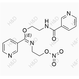 (E)-2-(nicotinamido)ethyl N-(2-(nitrooxy)ethyl)nicotinimidate	尼可地尔二聚体