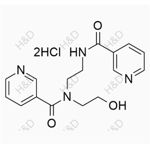 尼可地爾雜質(zhì)25（雙鹽酸鹽）,N-(2-hydroxyethyl)-N-(2-(nicotinamido)ethyl)nicotinamide dihydrochloride