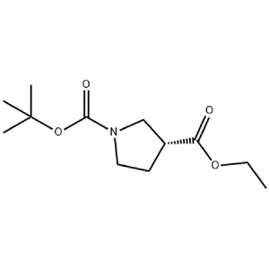 (R)-1-BOC-3-吡咯烷甲酸乙酯,Ethyl (R)-1-Boc-3-pyrrolidinecarboxylate