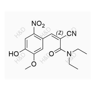 恩他卡朋EP雜質(zhì)13,(Z)-2-cyano-N,N-diethyl-3-(4-hydroxy-5-methoxy-2-nitrophenyl)acrylamide