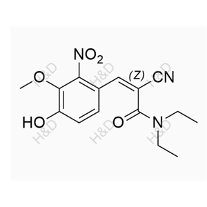 恩他卡朋EP雜質(zhì)15,(Z)-2-cyano-N,N-diethyl-3-(4-hydroxy-3-methoxy-2-nitrophenyl)acrylamide