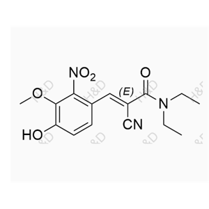 恩他卡朋EP雜質(zhì)16,(E)-2-cyano-N,N-diethyl-3-(4-hydroxy-3-methoxy-2-nitrophenyl)acrylamide