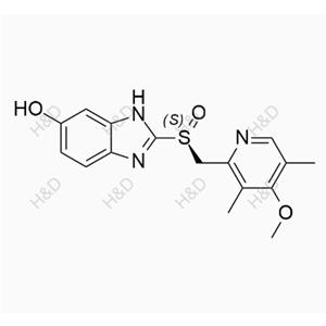 埃索美拉唑雜質(zhì)33,(S)-2-(((4-methoxy-3,5-dimethylpyridin-2-yl)methyl)sulfinyl)-1H-benzo[d]imidazol-6-ol