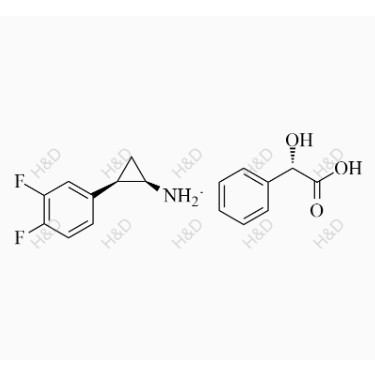 替格瑞洛雜質(zhì)4,(1R,2R)-2-(3,4-difluorophenyl)cyclopropanamine (S)-2-hydroxy-2-phenylacetate