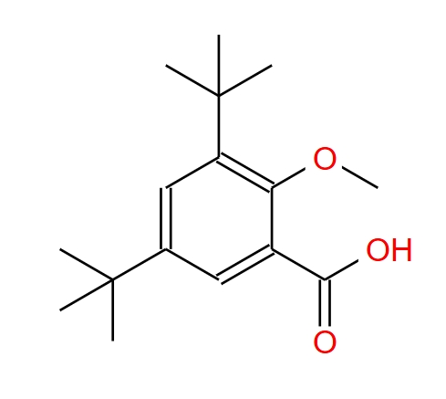 3,5-二叔丁基-2-甲氧基苯甲酸,3,5-di-t-butyl-2-methoxybenzoic acid