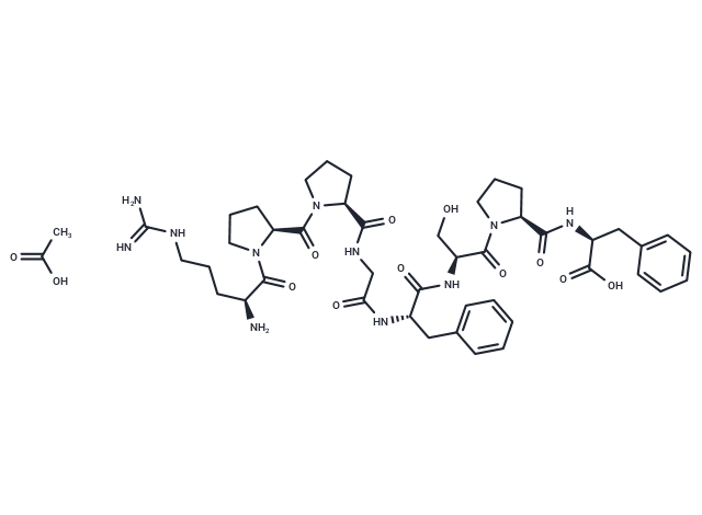 化合物 [Des-Arg9]-Bradykinin acetate,[Des-Arg9]-Bradykinin acetate