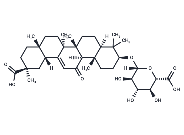 單葡萄糖醛酸甘草次酸,Glycyrrhetic acid 3-O-β-D-glucuronide