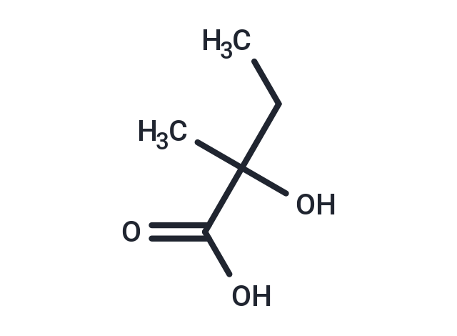 2-羥基-2-甲基丁酸,2-Hydroxy-2-methylbutanoic acid