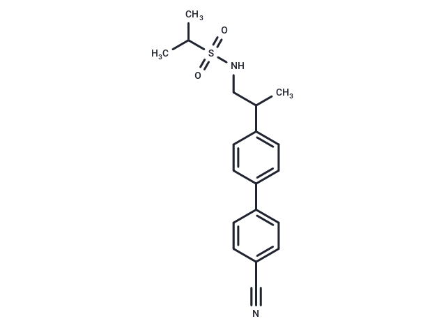 N-[2-(4'-氰基聯(lián)苯-4-基)丙基]-2-丙烷磺酰胺,LY-404187