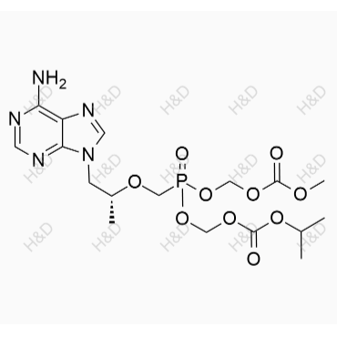 替諾福韋雜質(zhì)60,((((((R)-1-(6-amino-9H-purin-9-yl)propan-2-yl)oxy)methyl)phosphoryl)bis(oxy))bis(methylene) isopropyl methyl dicarbonate