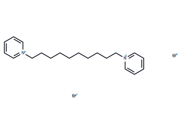 化合物 1-[10-(pyridin-1-ium-1-yl)decyl]pyridin-1-ium dibromide,1-[10-(pyridin-1-ium-1-yl)decyl]pyridin-1-ium dibromide