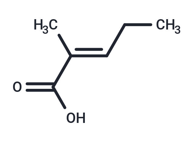 反式-2-甲基-2-戊烯酸,(E)-2-Methyl-2-pentenoic acid