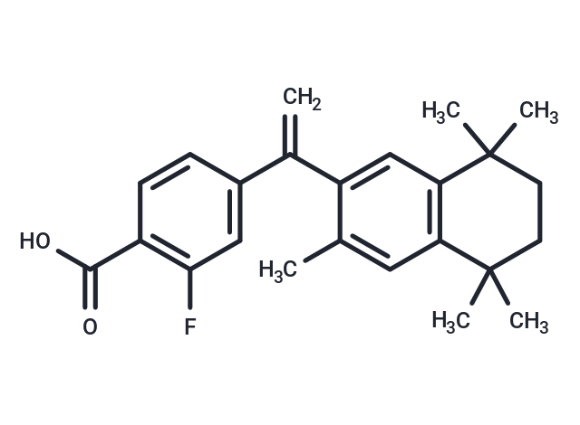 化合物 Fluorobexarotene,Fluorobexarotene