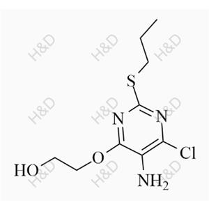 替格瑞洛雜質(zhì)10,2-((5-amino-6-chloro-2-(propylthio)pyrimidin-4-yl)oxy)ethanol