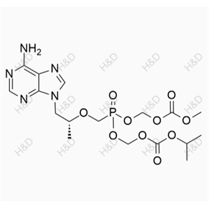 替诺福韦杂质60	((((((R)-1-(6-amino-9H-purin-9-yl)propan-2-yl)oxy)methyl)phosphoryl)bis(oxy))bis(methylene) isopropyl methyl dicarbonate