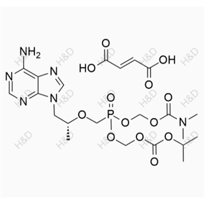 替諾福韋雜質61,((((((R)-1-(6-amino-9H-purin-9-yl)propan-2-yl)oxy)methyl)(((isopropoxycarbonyl)oxy)methoxy)phosphoryl)oxy)methyl