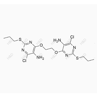 替格瑞洛雜質(zhì)53,6,6'-(ethane-1,2-diylbis(oxy))bis(4-chloro-2-(propylthio)pyrimidin-5-amine)