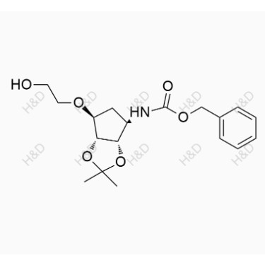 替格瑞洛雜質(zhì)63,benzyl ((3aS,4R,6S,6aR)-6-(2-hydroxyethoxy)-2,2-dimethyltetrahydro-3aH-cyclopenta[d][1,3]dioxol-4-yl)carbamate