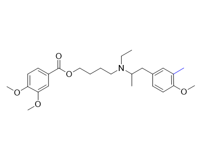 美貝維林雜質(zhì)09,4-(ethyl(1-(4-methoxy-3-methylphenyl)propan-2-yl)amino)butyl 3,4-dimethoxybenzoate